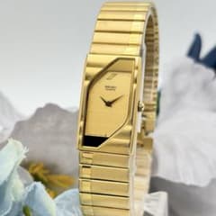 상태좋음 희귀 SEIKO 세이코 골드 손목 시계 비대칭 변형