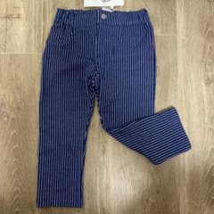 【未使用】PETIT BATEAU ネイビー ストライプ パンツ12m/74cmのサムネイル