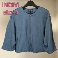新品未使用　INDIVI バルーンスリーブブルゾン INDIVI（インディヴィ）の「◇【春まで使える！/こなれ羽織り