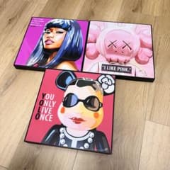 Keetatat Sitthiket ポップアートパネル 3枚セット ピンク - メルカリ