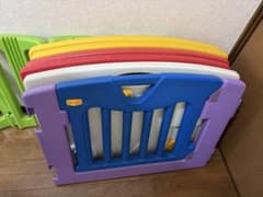 天笠さん専用　日本育児 Kid's Land ベビーサークル 知育玩具パネル付きのサムネイル