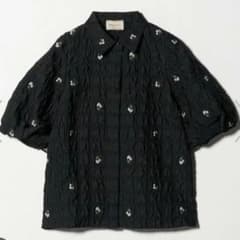 期間限定値下】united arrows スクエアフラワージャガード ブラウス