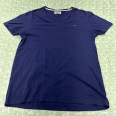 HILFIGER DENIM Vネック Tシャツ ネイビー
