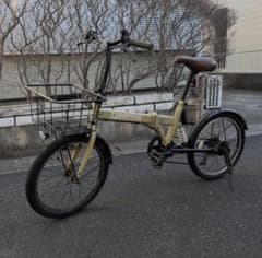 折りたたみ自転車 HOPPER ベージュ LEDライト付 折りたたみ自転車 HOPPER ベージュ LEDライト付 - メルカリ