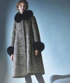 極美品 ストロベリーフィールズ パールローブファーコート フォックス