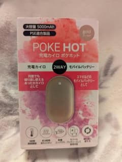 （新品）POKE HOT 充電カイロ 5000mAh 2WAYのサムネイル