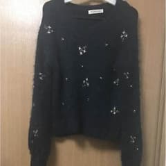 最終値下げ【MAJESTIC LEGON】ふわふわ刺繍ニットのサムネイル