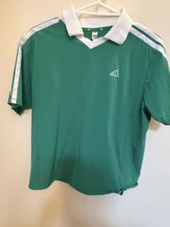 adidas レディース ポロシャツ グリーン 半袖のサムネイル