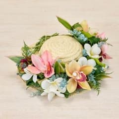 【新品】南国風フラワー花冠 造花 フラダンス ※帽子なしのサムネイル