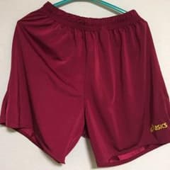 アシックスゲームパンツエンジ色のサムネイル