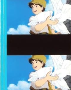 Castle in the Sky (Laputa) 35mm film, 5 frames, Mayumi Tanaka, Pazu, Studio Ghibli, Hayao Miyazaki