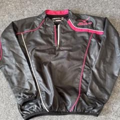 Mizuno ジャケット 140 黒/ピンクのサムネイル
