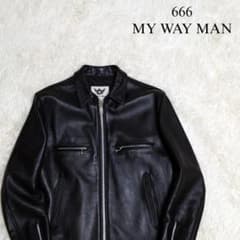 名作】666 MY WAY MAN シングルレザージャケット ライダース - メルカリ