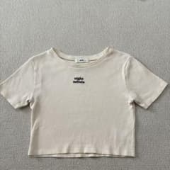 WEGO night nebula 半袖 リブTシャツ オフホワイトのサムネイル