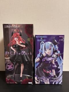 初音ミク（雪ミク×クロミ）、中野五月（バニー）フィギュア 2点セット