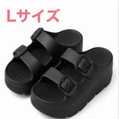即購入OK》鈴木亜美さん サンダル【Lサイズ 】 ブラック - メルカリ
