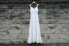 70s vintage 小花柄 レース キャミワンピース フリル - メルカリ