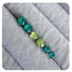 [Lowest Price] Hypoallergenic Resin Earrings (3-Piece Set) with V-Cut Stones