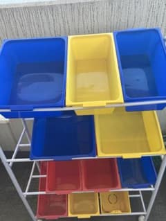 子ども用多段式ラック 収納ボックス付きのサムネイル