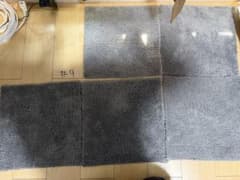 【値下可・ 5枚セット】洗えるパズルラグマット（グレイ）　#9のサムネイル