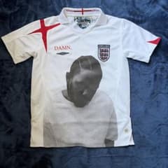 あ*い様 UMBRO ENGLAND サッカーシャツ ホワイトのサムネイル
