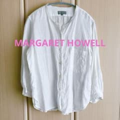 【週末限定お値下げ】MARGARET HOWELL リネンシャツ ホワイトのサムネイル