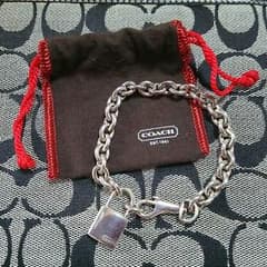 大和△プロフ必須様専用☆coach silver925 パドロック ブレスレットのサムネイル