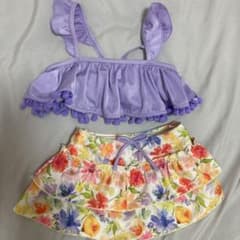7月いっぱいお値下げ！110 水着 女の子 セパレートのサムネイル