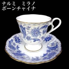 NARUMI ナルミ ミラノ 金彩 花柄 ボーンチャイナ カップ&ソーサーのサムネイル