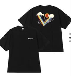 WayV Ten - Rainbow V Tシャツ (Black Ver.)