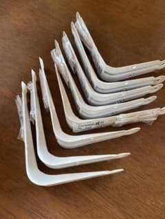 棚受け　ブラケット　白のサムネイル