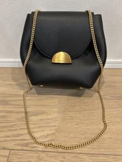 polene ポレーヌ　NUMBER ONE MINI ショルダーバッグ　黒のサムネイル