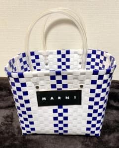 MARNI  マルニ　フラワーカフェ ピクニックバッグ ホワイトのサムネイル