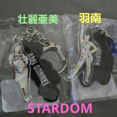 STARDOM ツインアクリルキーホルダー 羽南 壮麗亜美 舞華選手のカード