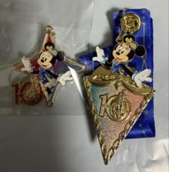 上海ディズニーランド 10周年キーホルダー ピンバッチ2種　ミニーマウス m87433558060_1.jpg?1774255528