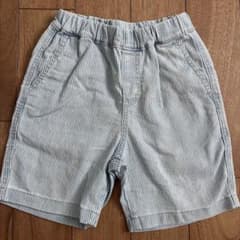 UNIQLO KIDS ストライプ ジーンズ ハーフパンツ 110