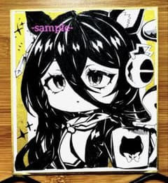 ウマ娘 マンハッタンカフェ アナログ 手描きイラスト ファンアート
