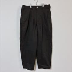 Kelen　ワイドパンツ　メンズL～XL相当　W82～92位　チャコール色系　綿 Kelen ワイドパンツ メンズL～XL相当 W82～92位 チャコール色系 綿