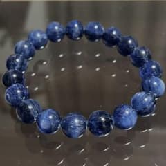 天然石 カイヤナイト ブレスレット 約10mm 内径約5cmのサムネイル
