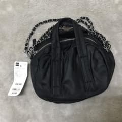 GU　ナイロンミニボストンバッグブラックのサムネイル