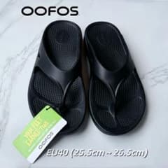 人気 OOFOS リカバリーサンダル ブラック EU40 男女兼用 - メルカリ