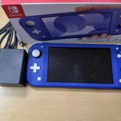 Nintendo Switch Lite ブルー 充電コード付き - メルカリ