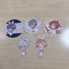 あんスタ　アニメイトカフェ　コースター・ステッカー5枚セットのサムネイル