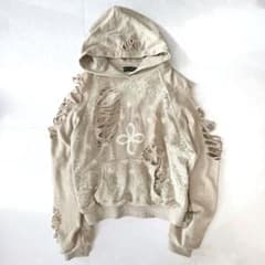 サージェリー paisley destroyed hoodie オーバーサイズ - メルカリ