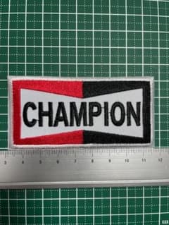 アイロンワッペン◾️CHAMPION□◾️□チャンピオン◾️プラグ◾️四角