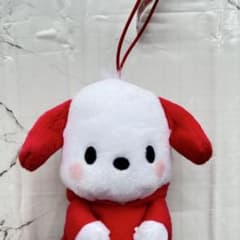 サンリオ　ポチャッコ　カラフルパーカーマスコット　赤