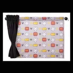 【新品】Disney mickey ミッキー カーテン 遮光 二重 車内用のサムネイル