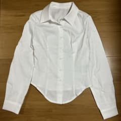 SHEIN 女性用カジュアル 通勤・通学用無地ウエストシャツ くびれのサムネイル