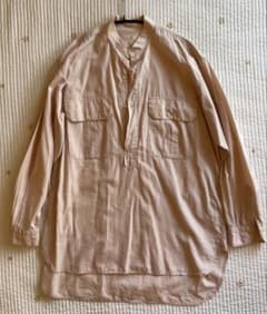COMOLI 2021SS プルオーバー カーゴシャツ バンドカラーシャツ M COMOLI 2021SS プルオーバー カーゴシャツ バンドカラーシャツ M