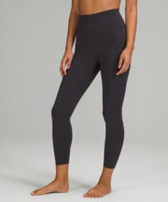 LULULEMON ☆ サイズ6ハイウエスト ダークグレー ヨガパンツ Lululemon Align ダークグレー ハイウエスト ヨガパンツ Lサイズ